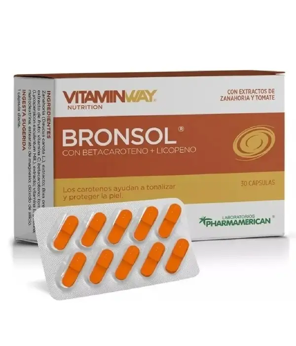 VitaminWay Bronsol con betacaroteno y licopeno 30 cápsulas