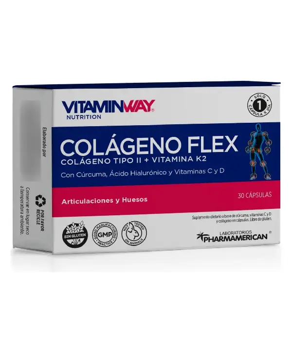 VitaminWay Colágeno Flex tipo II con vitamina K2 30 cápsulas
