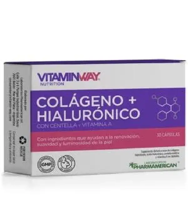 VitaminWay Colágeno más ácido hialurónico 30 cápsulas